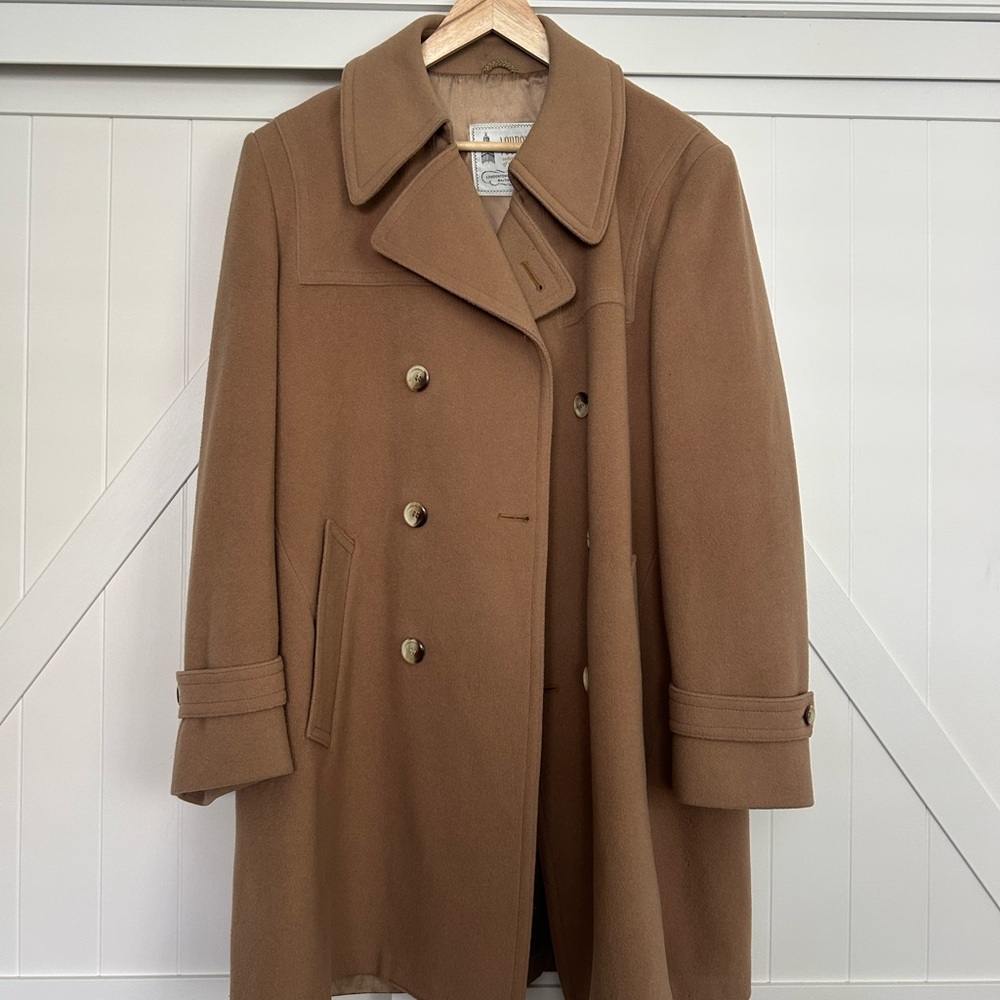Vintage Men’s London Fog Double-Breasted Tan Coat
